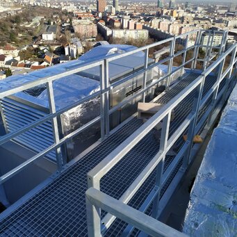 Oceľová rampa pre technickú obsluhu