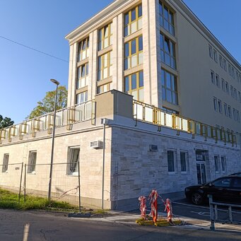 Terasové sklenené zábradlie