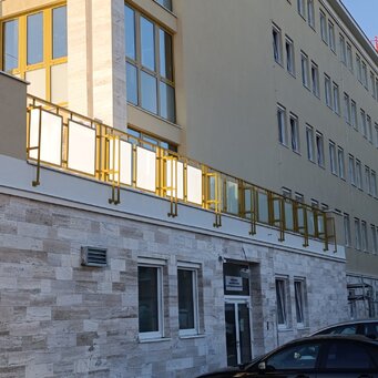 Terasové sklenené zábradlie