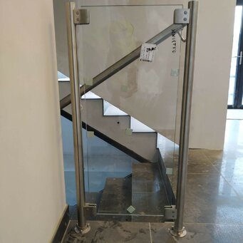 Zábradlie sklo - nerez